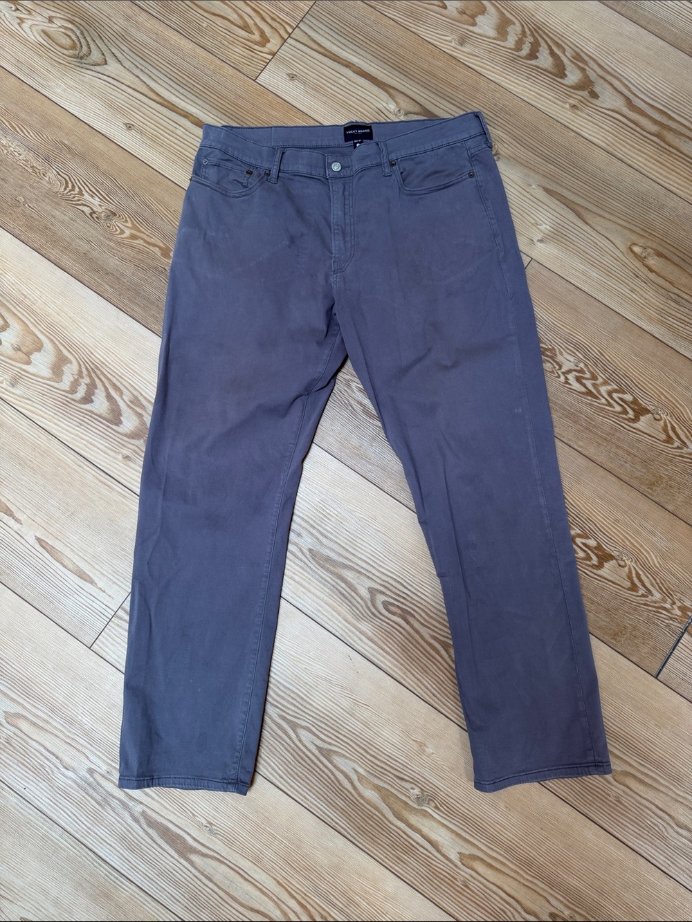Lucky Brand Men's Washed Gray Relaxed Jeans